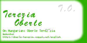 terezia oberle business card